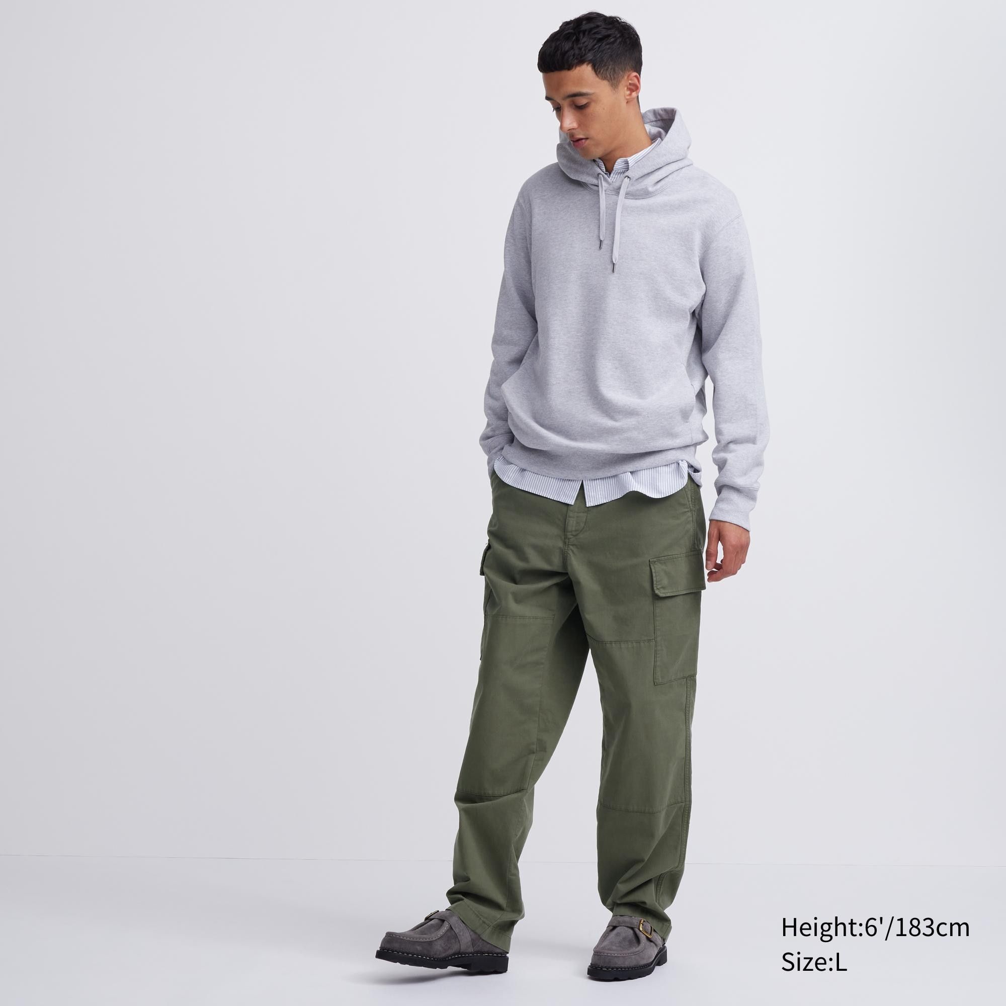 Olive Uniqlo Utility Cargo Trousers | KDPRN-6795
