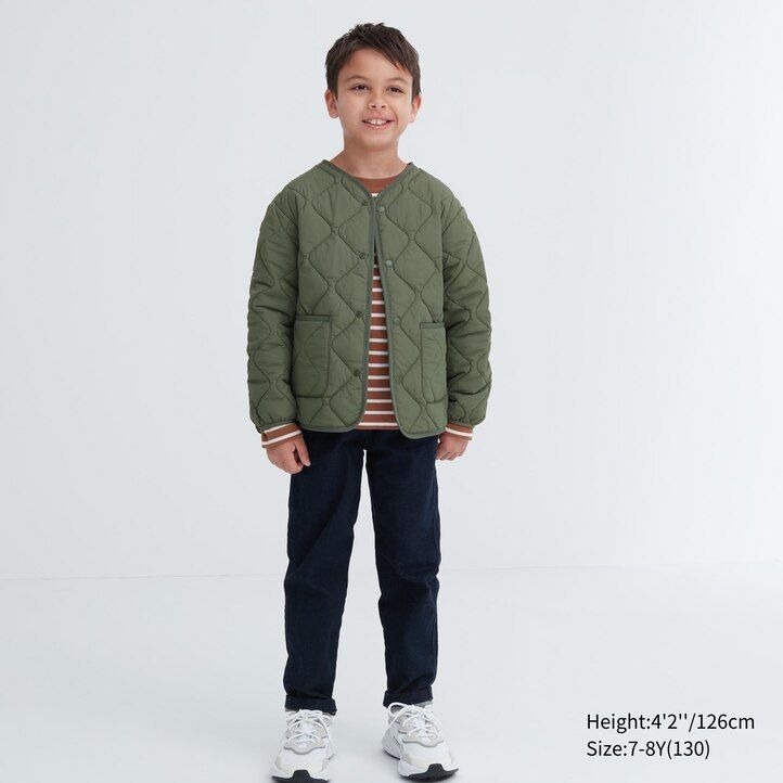 Olive Uniqlo Warm Padded Washable Jacket Water Repellent | JKQWS-0618