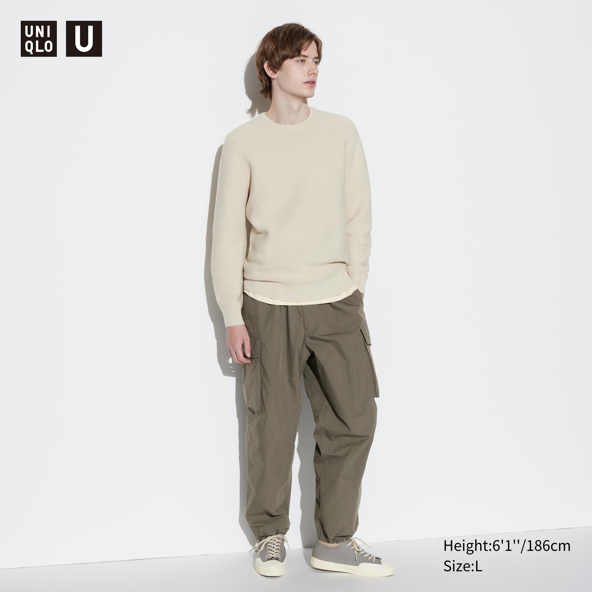 Olive Uniqlo Wide Fit Parachute Cargo Trousers | QVJRC-6978