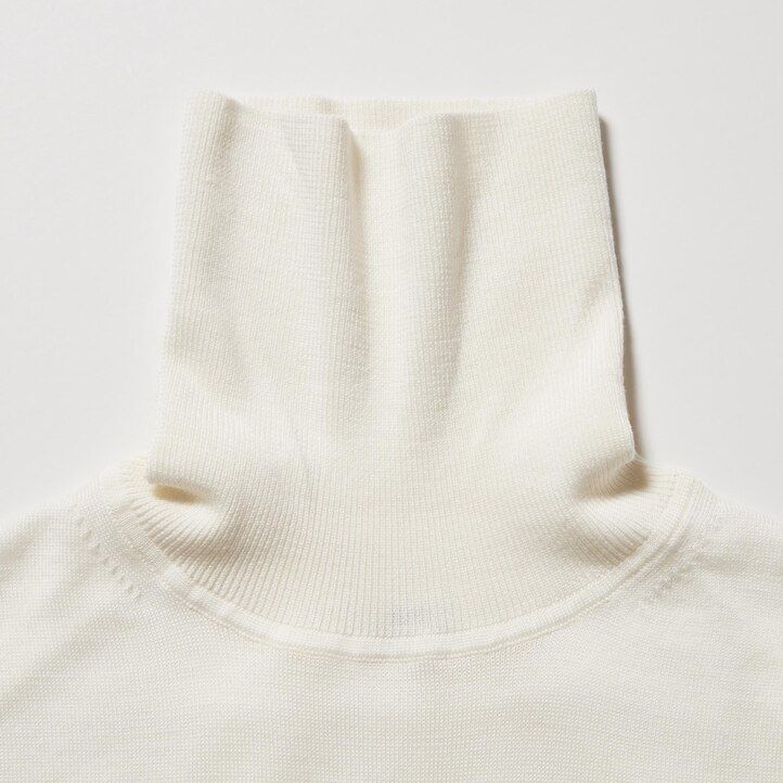 Orange Uniqlo 100pct Extra Fine Merino Turtleneck Jumper | INLSF-6901