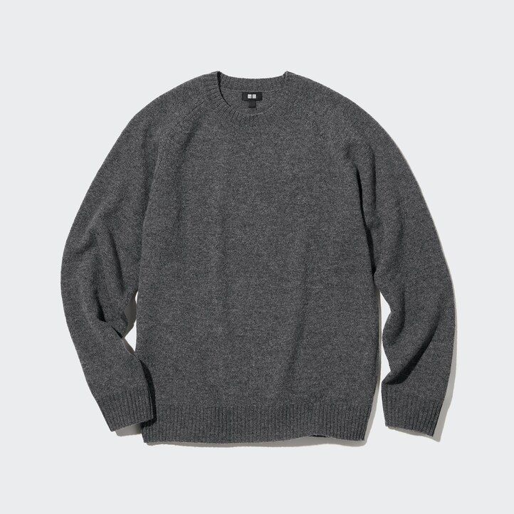 Orange Uniqlo Premium Lambswool Crew Neck Jumper | XYPIE-5692