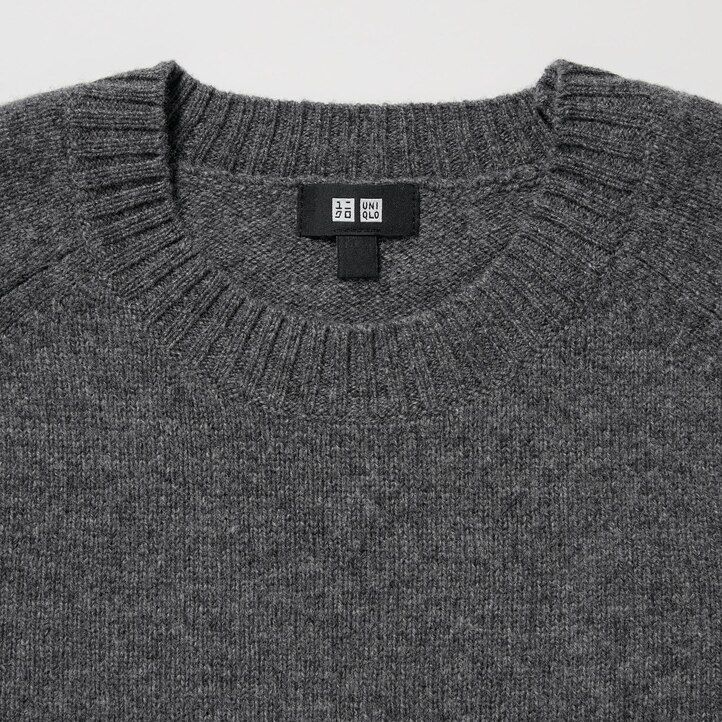 Orange Uniqlo Premium Lambswool Crew Neck Jumper | XYPIE-5692