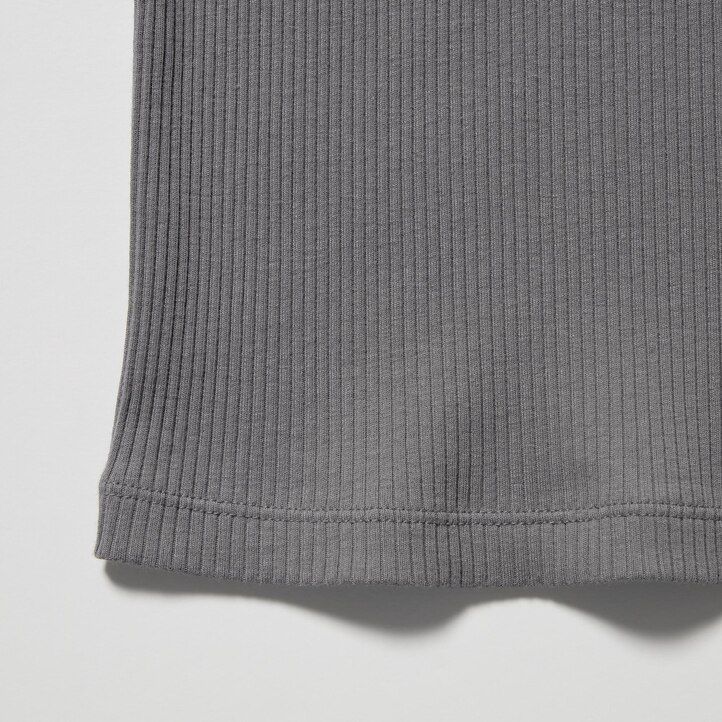 Orange Uniqlo Ribbed Tank Top | JHFRX-1658
