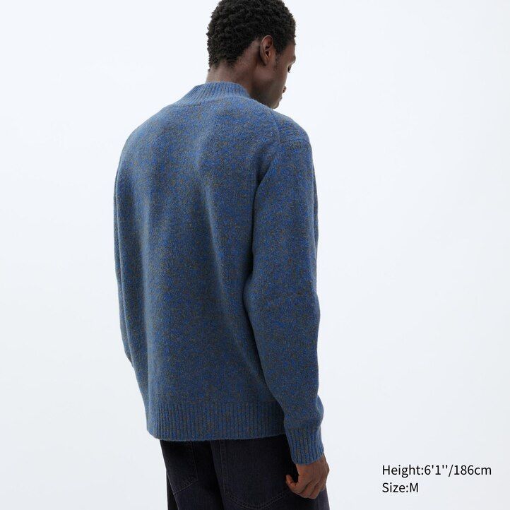 Orange Uniqlo Souffle Yarn Mock Neck Jumper | WOCZI-8601