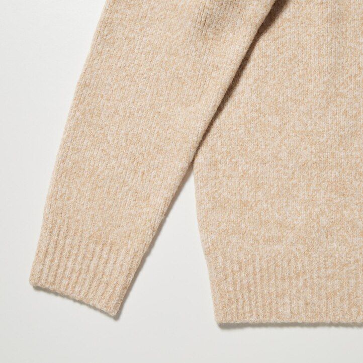 Orange Uniqlo Souffle Yarn Mock Neck Jumper | WOCZI-8601