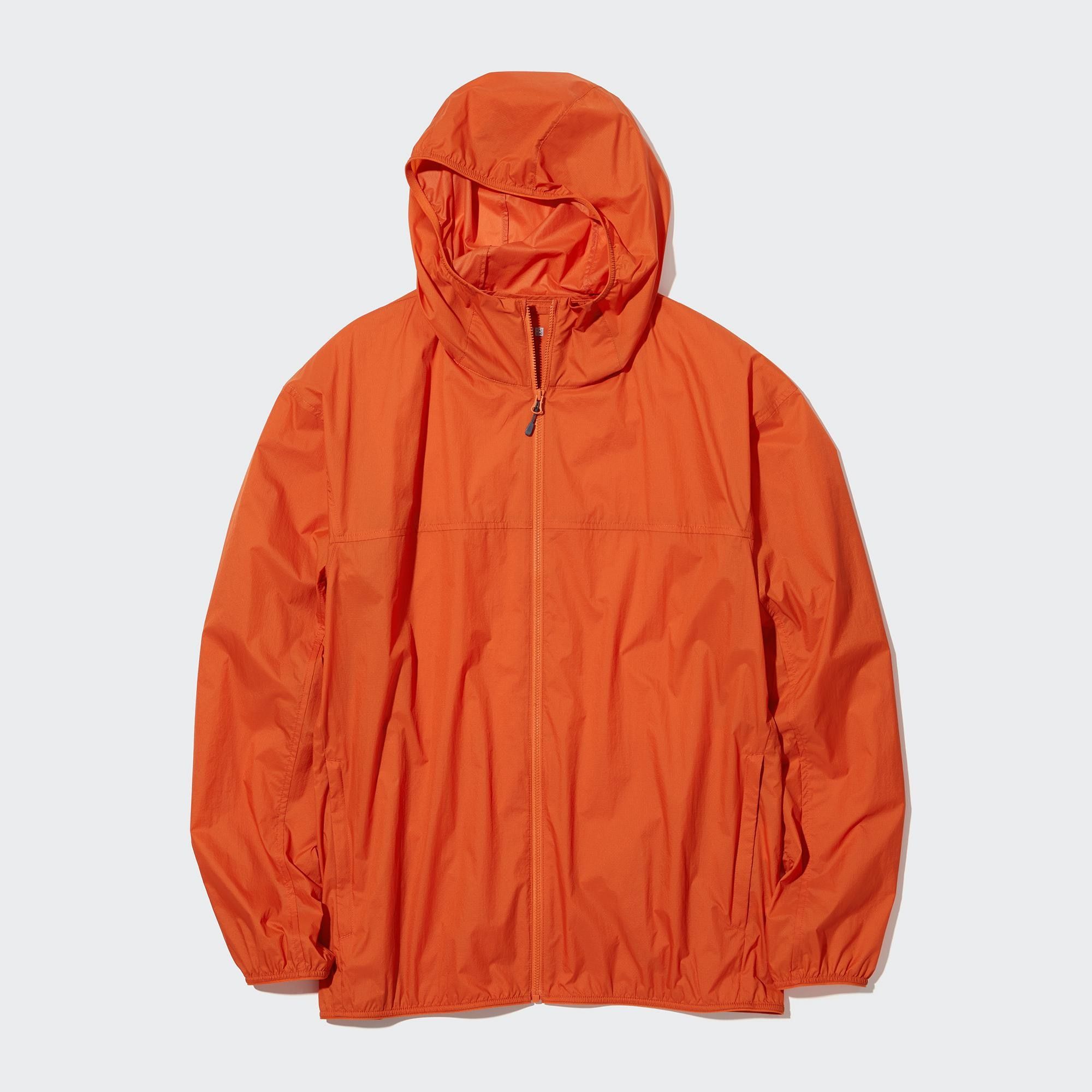 Orange Uniqlo Uv Protection 3d Cut Pocketable Parka | BHCTG-7408
