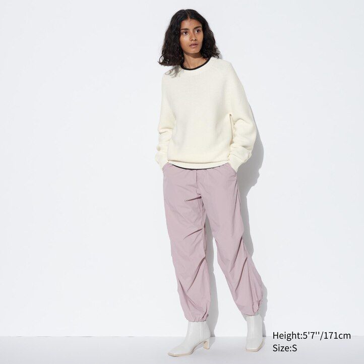 Pink Uniqlo 3d Knit Seamless Crew Neck Jumper | QKWNZ-8764