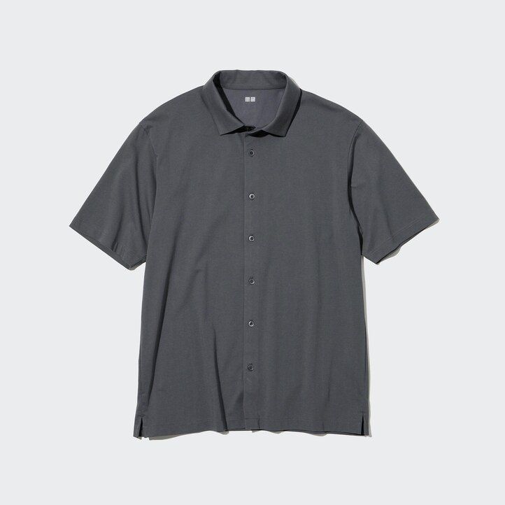 Pink Uniqlo Airism Polo Shirt Open Collar | OKEGN-5907