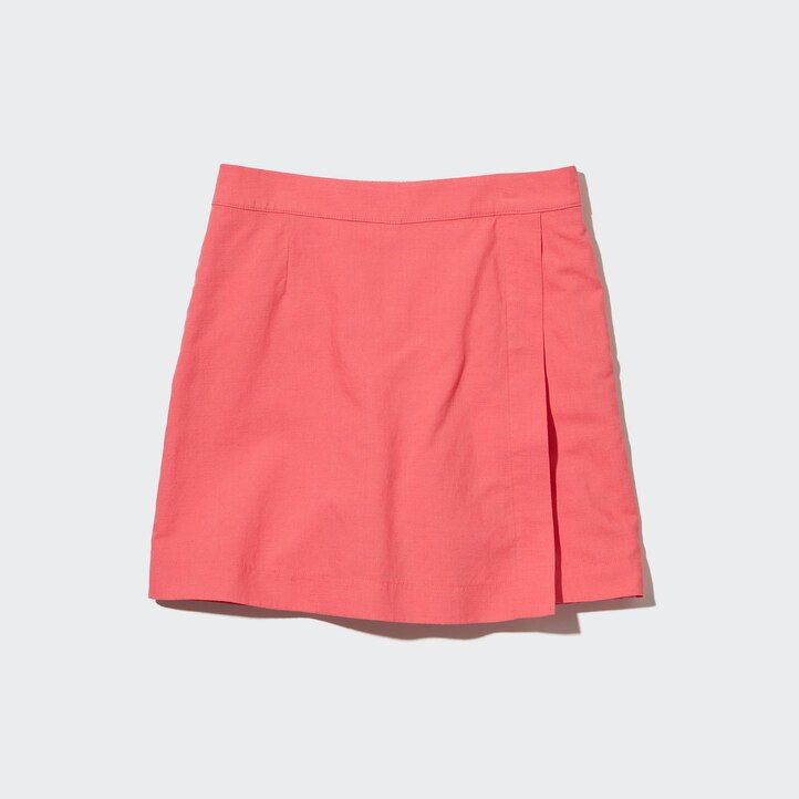 Pink Uniqlo Linen Blend Skort | HAGUK-6204