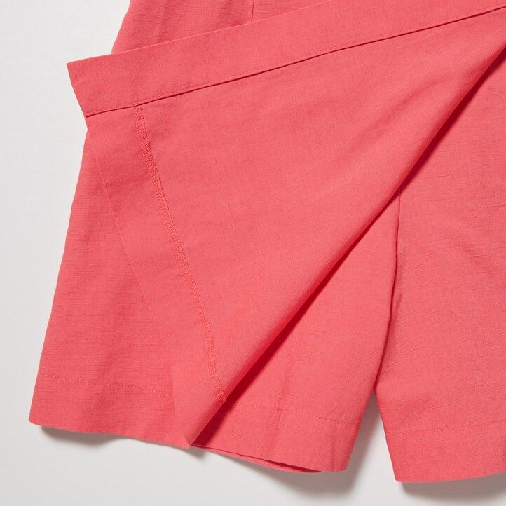 Pink Uniqlo Linen Blend Skort | HAGUK-6204
