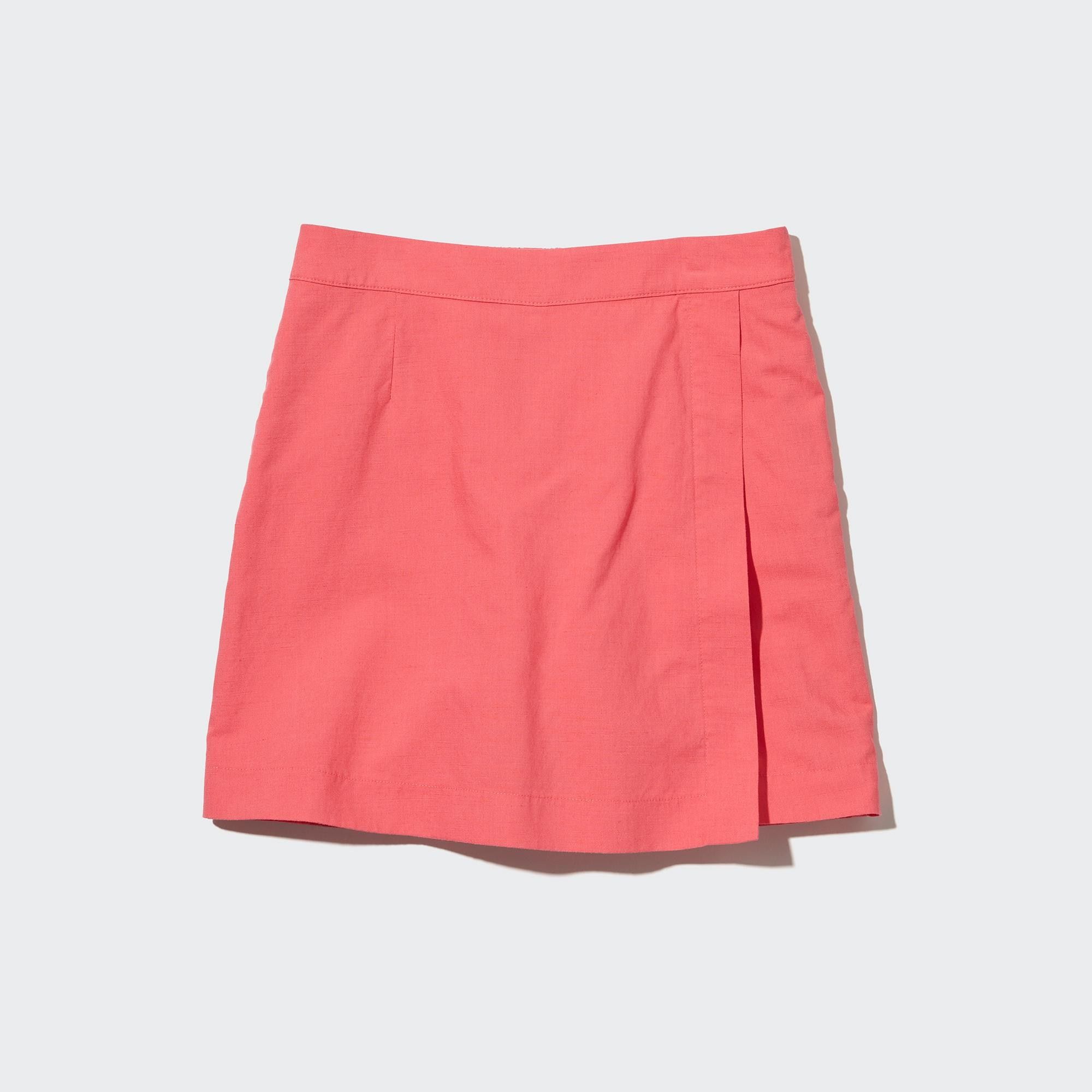 Pink Uniqlo Linen Blend Skort | HAGUK-6204