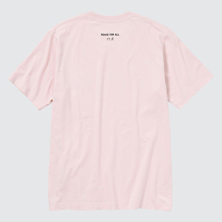 Pink Uniqlo Peace For All Graphic T-Shirt Haruka Ayase | IYTQK-2965