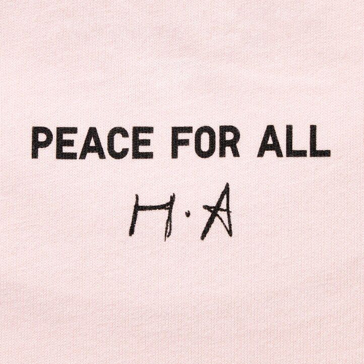 Pink Uniqlo Peace For All Graphic T-Shirt Haruka Ayase | IYTQK-2965