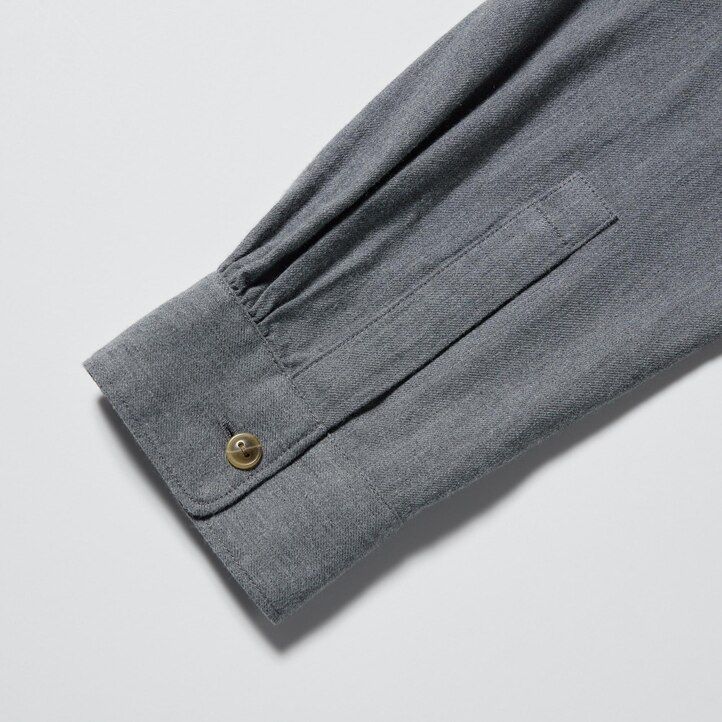 Pink Uniqlo Soft Brushed Long Sleeved Shirt | HQBJV-6741