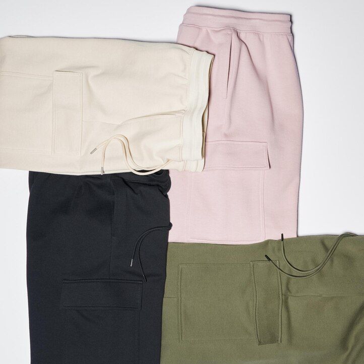 Pink Uniqlo Sweat Cargo Joggers | QAYBV-9107