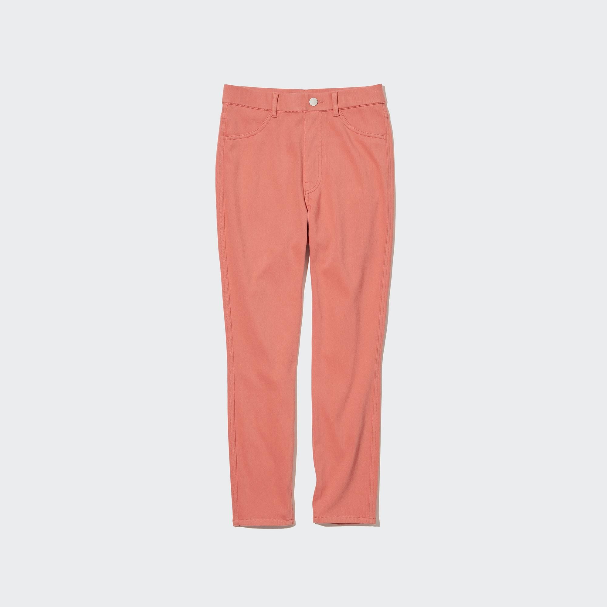 Pink Uniqlo Ultra Stretch High Rise Cropped Leggings | QTGVL-7591