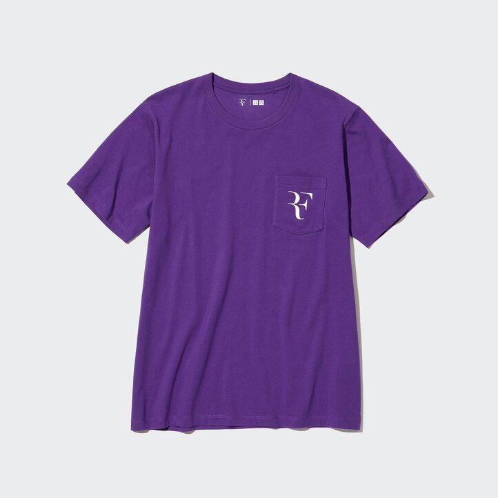 Purple Uniqlo Roger Federer Rf Graphic T-Shirt | OXPET-1607