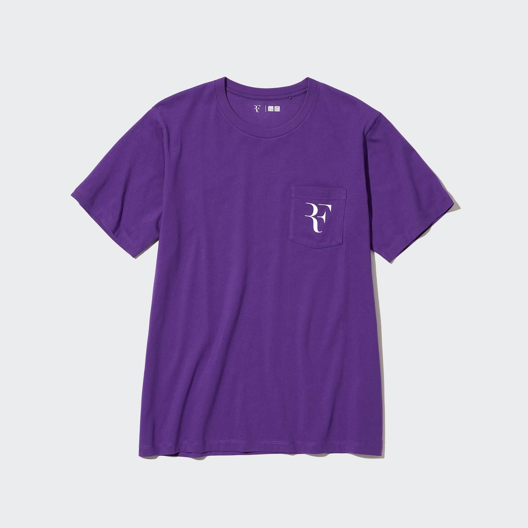 Purple Uniqlo Roger Federer Rf Graphic T-Shirt | OXPET-1607