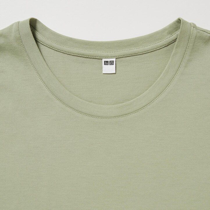 Red Uniqlo 100pct Supima Cotton Crew Neck Short Sleeved T-Shirt | DKERS-9253