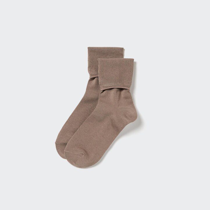 Red Uniqlo Heattech Two Way Thermal Socks | NTPFQ-3189