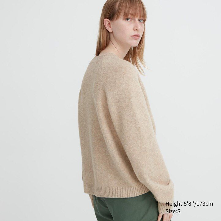 Red Uniqlo Souffle Yarn Short Cardigan | AGZRN-3719