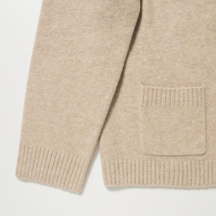 Red Uniqlo Souffle Yarn Short Cardigan | AGZRN-3719