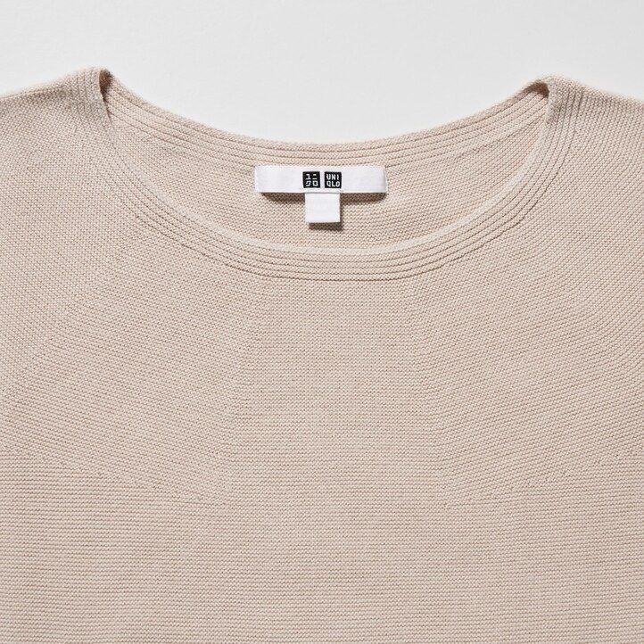 White Uniqlo 3d Knit Seamless Cotton Crew Neck Jumper | EAWPX-4658