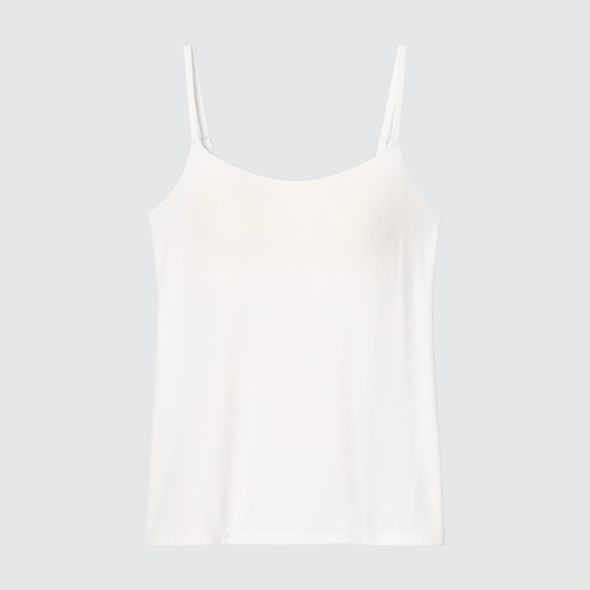 White Uniqlo Airism Camisole Bra Top | MGQRB-0568