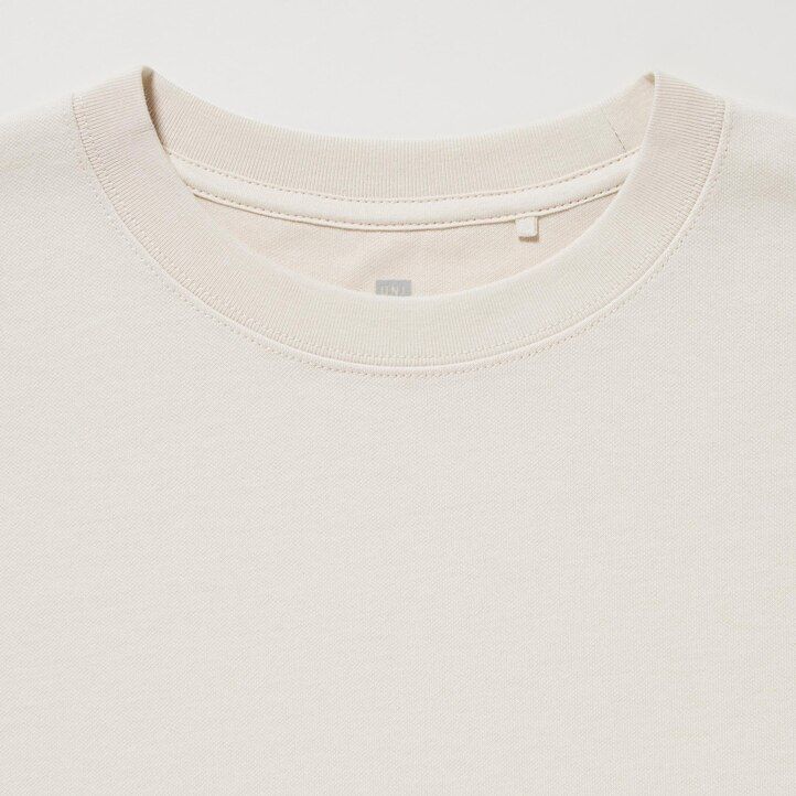 White Uniqlo Airism Cotton Crew Neck Short Sleeved T-Shirt | CGWIX-3065