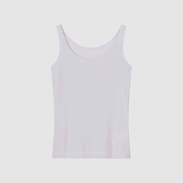 White Uniqlo Airism Sleeveless Vest Top | NWREJ-6049