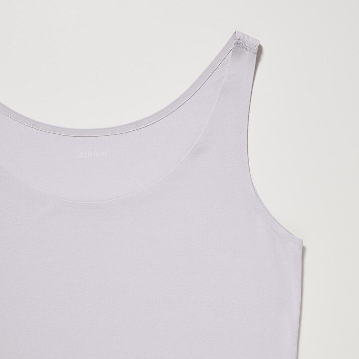 White Uniqlo Airism Sleeveless Vest Top | NWREJ-6049