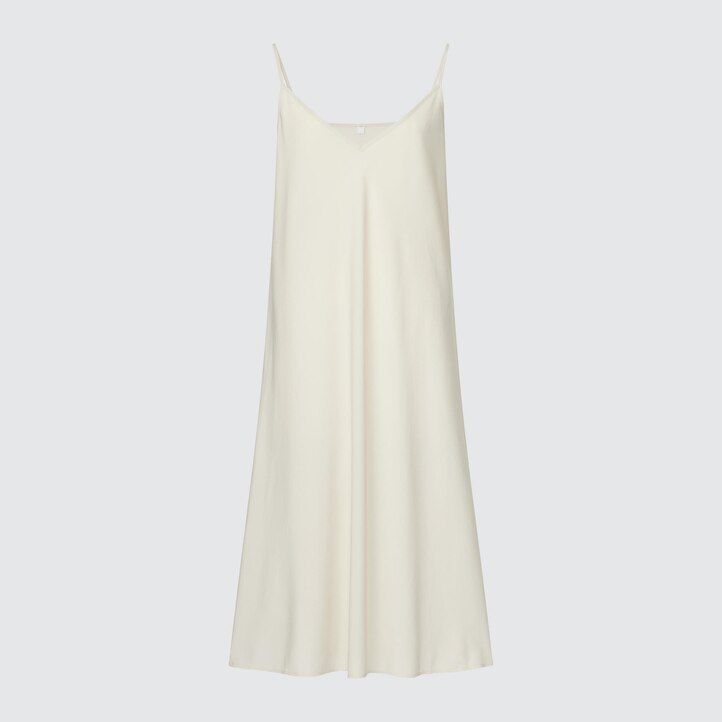 White Uniqlo Chiffon Pleated Printed Long Sleeved Dress | WFGDZ-5789