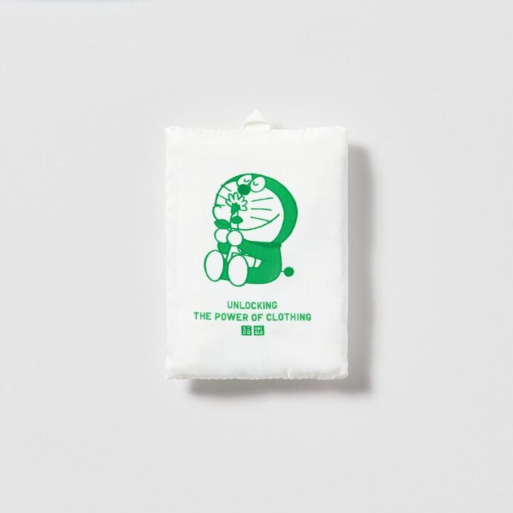 White Uniqlo Doraemon Ut Recycled Pocketable Bag | VSWCE-1654