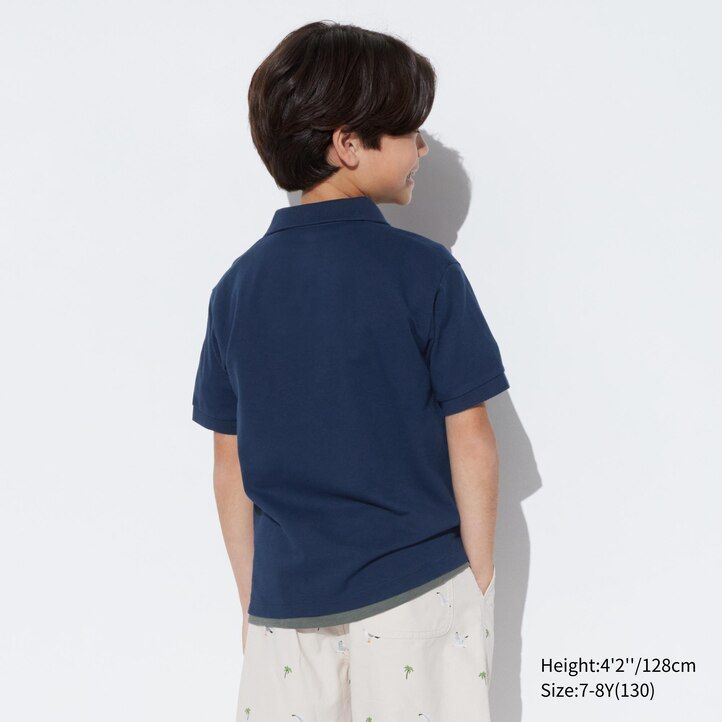 White Uniqlo Dry Pique Polo Shirt | PMHQW-8076