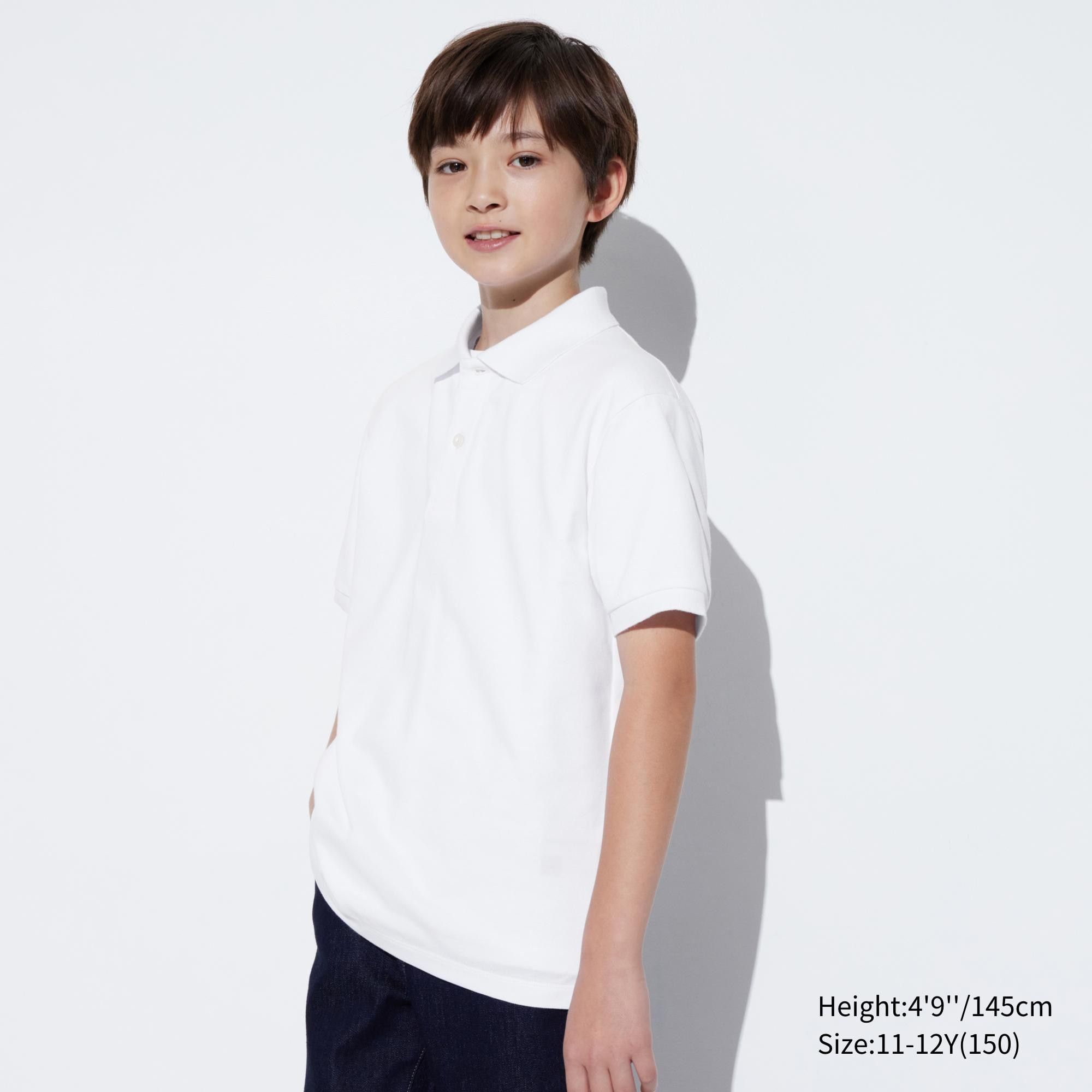White Uniqlo Dry Pique Polo Shirt | PMHQW-8076