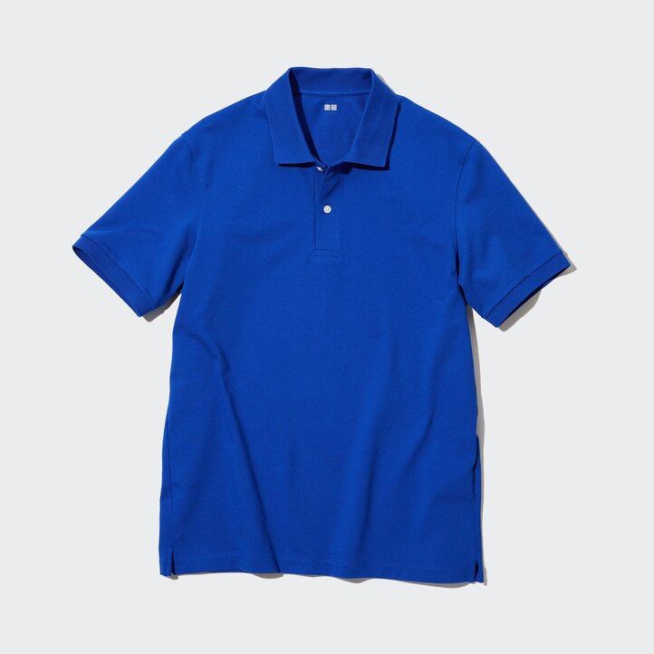 White Uniqlo Dry Pique Polo Shirt | TZQDB-8153