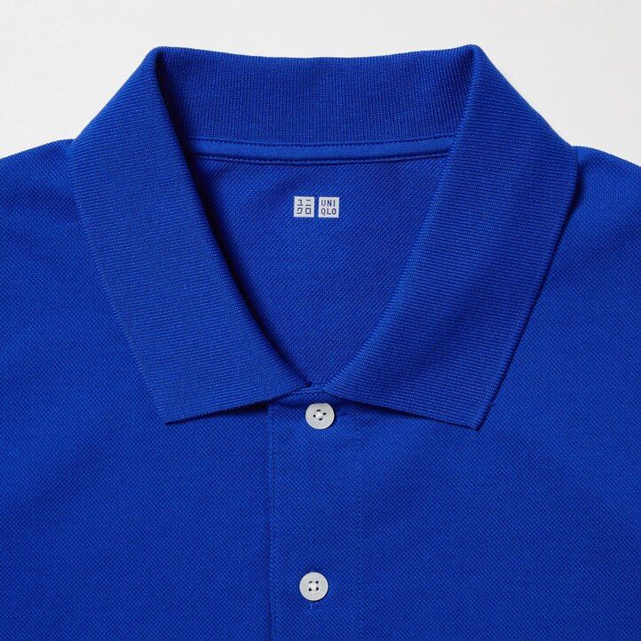 White Uniqlo Dry Pique Polo Shirt | TZQDB-8153