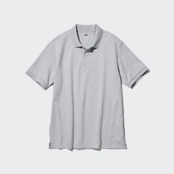 White Uniqlo Dry Pique Polo Shirt | VFOLX-3485