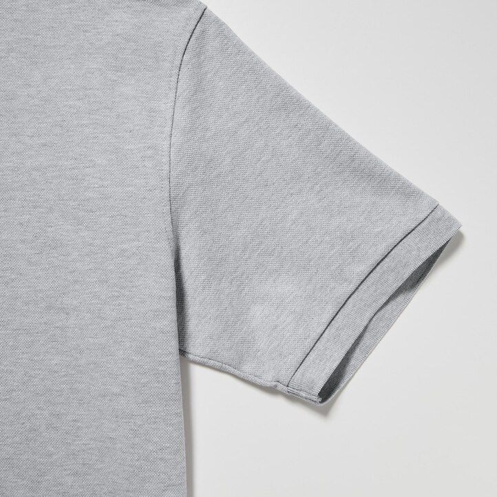 White Uniqlo Dry Pique Polo Shirt | VFOLX-3485