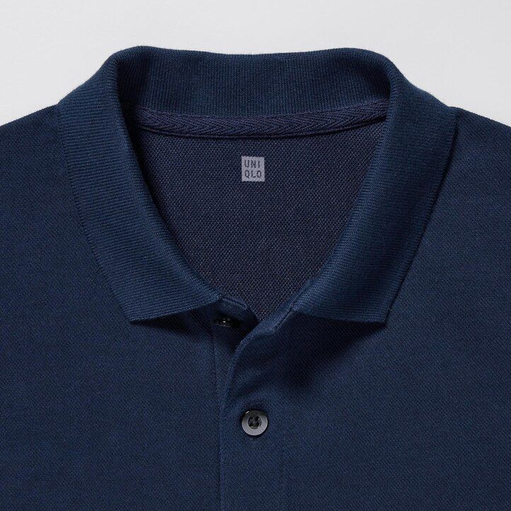 White Uniqlo Dry Pique Short Sleeved Polo Shirt | DSAPE-4516