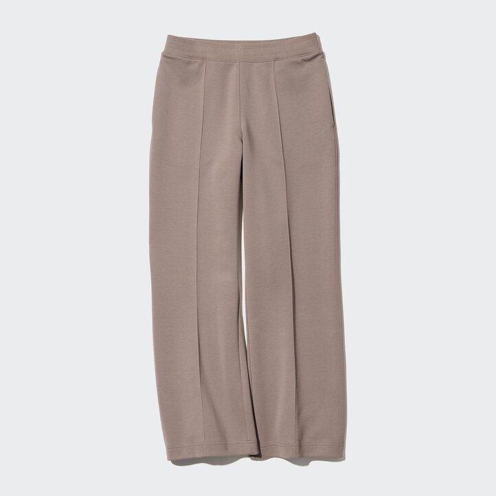 White Uniqlo Dry Straight Leg Joggers | NGPZM-5971