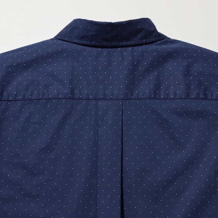 White Uniqlo Extra Fine Cotton Broadcloth Printed Shirt Button Down Collar | EBLJQ-6083