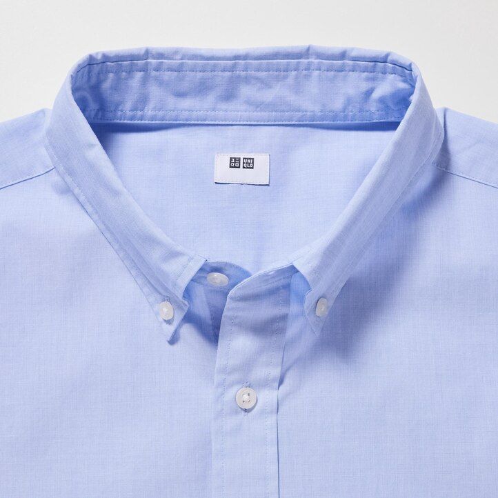 White Uniqlo Extra Fine Cotton Broadcloth Long Sleeve Shirt | AQFWB-9462