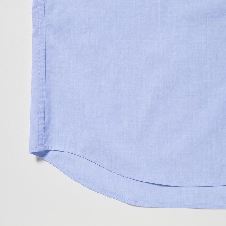 White Uniqlo Extra Fine Cotton Broadcloth Long Sleeve Shirt | AQFWB-9462