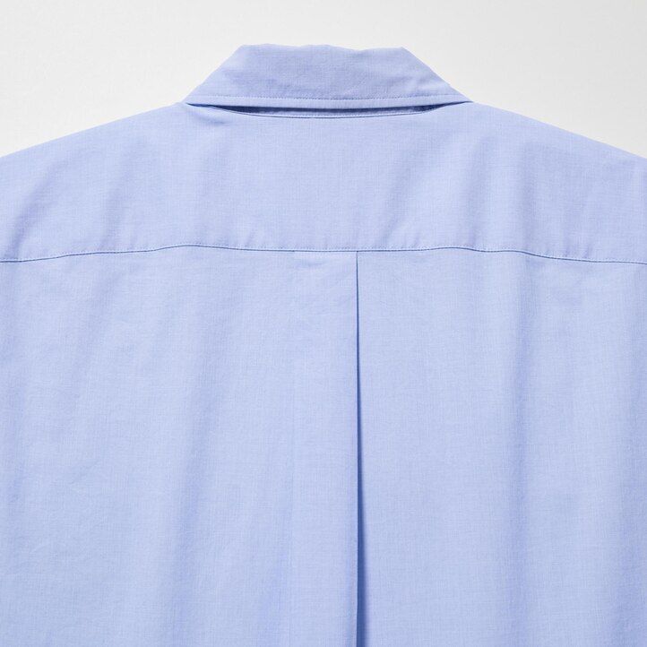 White Uniqlo Extra Fine Cotton Broadcloth Long Sleeve Shirt | AQFWB-9462