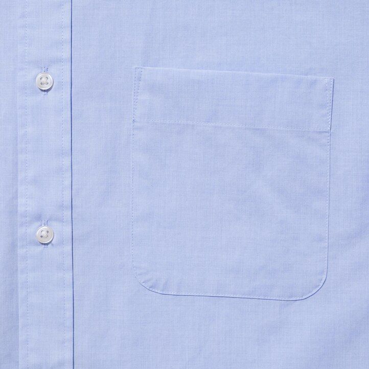 White Uniqlo Extra Fine Cotton Broadcloth Regular FiT-Shirt Button Down Collar | LXWGQ-8746