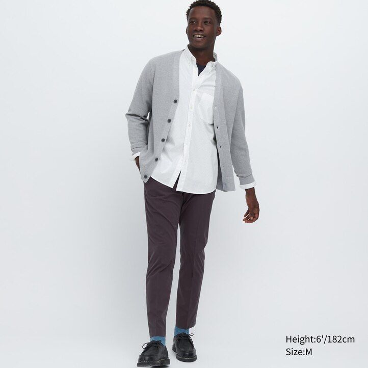White Uniqlo Extra Fine Cotton Broadcloth Regular Fit Printed Shirt Regular Collar | UNHGL-9456