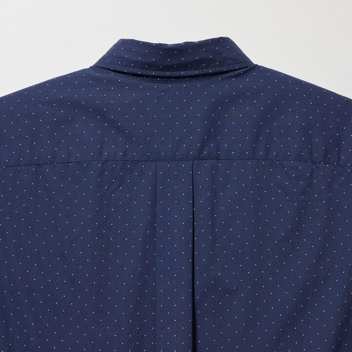 White Uniqlo Extra Fine Cotton Broadcloth Regular Fit Printed Shirt Regular Collar | UNHGL-9456
