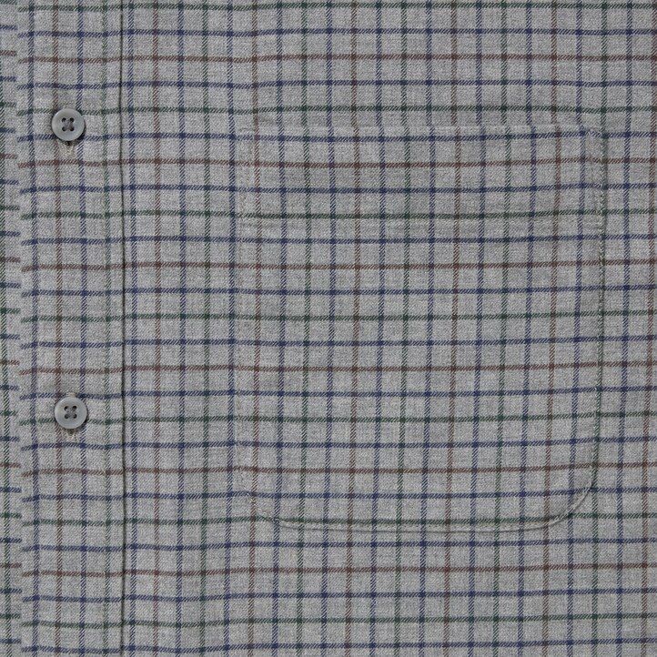 White Uniqlo Flannel Regular Fit Checked Shirt Button Down Collar | KPXYU-7651