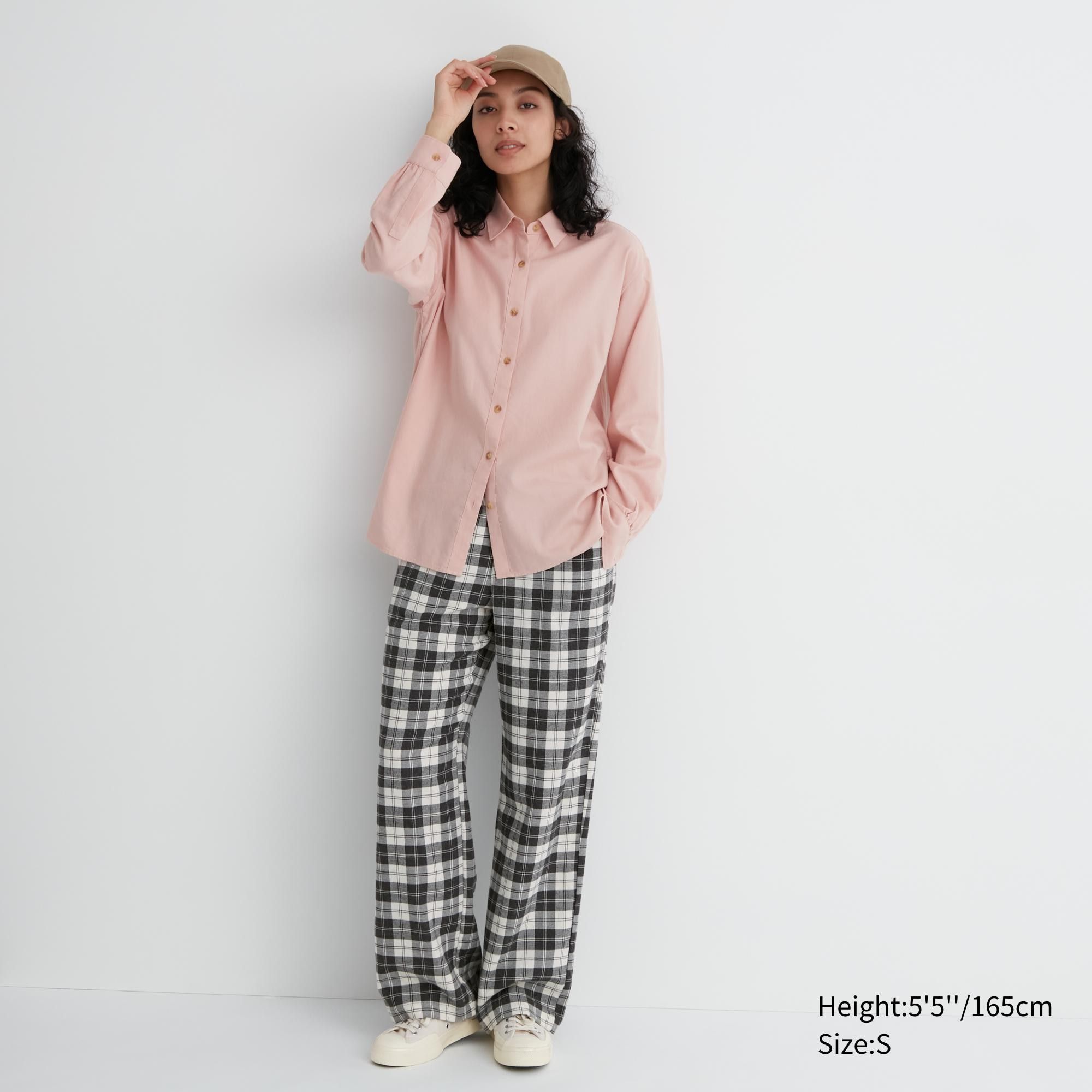 White Uniqlo Flannel Trousers | DOHKX-5109